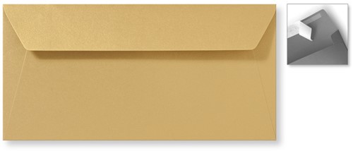 Umschlag Specials 11 x 22 cm Striplock/Haftklebend  Metallic Gold Rush