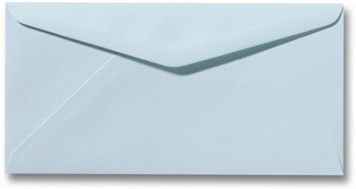 Umschlag Roma 11 x 22 cm Hellblau