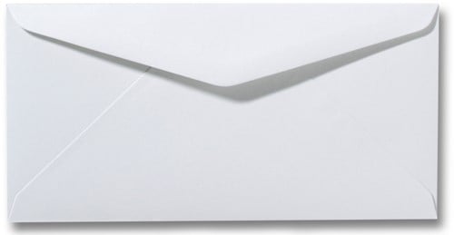 Umschlag Roma 11 x 22 cm Weiß