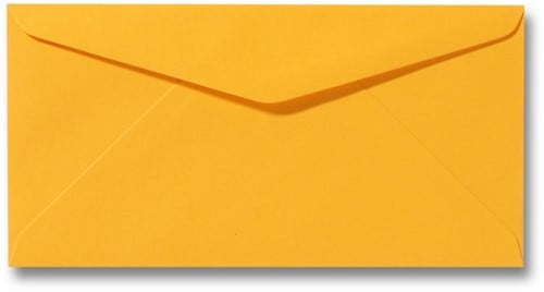 Umschlag Roma 11 x 22 cm Goldgelb