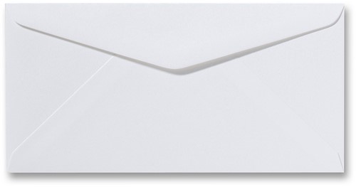 Umschlag Fiore 11 x 22 cm Weiß