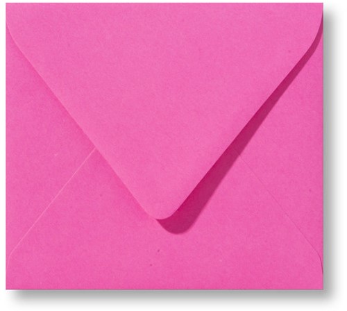 Umschlag Roma 12,5 x 14 cm Knallrosa