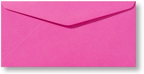 Umschlag Roma 11 x 22 cm Knallrosa