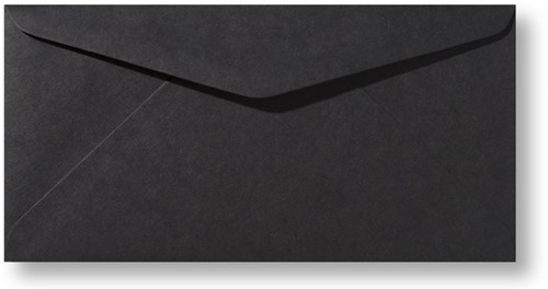 Umschlag Roma 11 x 22 cm Schwarz 
