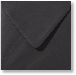 Umschlag Roma 14 x 14 cm Schwarz 