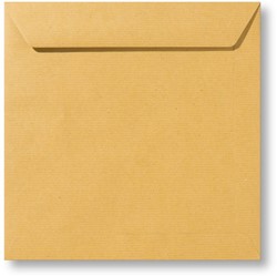 Umschlag Kraft 22 x 22 cm Hellbraun
