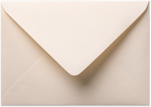 Umschlag Vintage 12,5 x 17,6 cm Elfenbein
