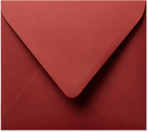 Umschlag Vintage 12,5 x 14 cm Bordeaux
