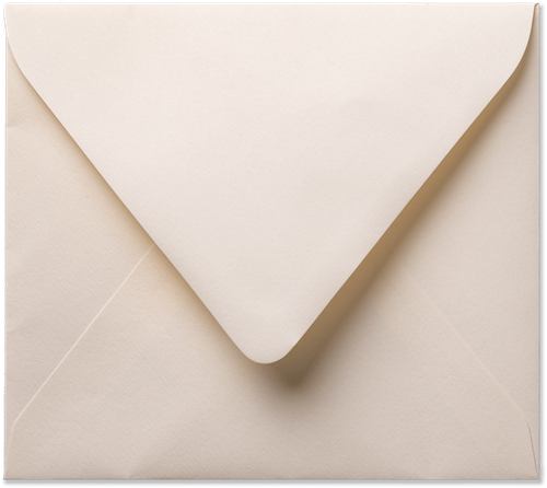 Umschlag Vintage 12,5 x 14 cm Elfenbein