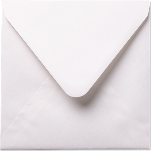 Umschlag Vintage 16 x 16 cm Weiß