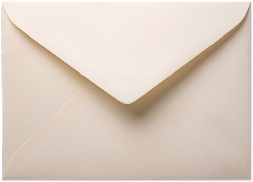 Umschlag Vintage 15,6 x 22 cm Elfenbein
