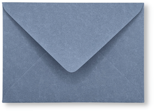 Envelop 12,5 x 17,6 cm Blauwgrijs