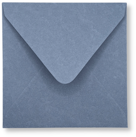 Envelop 14 x 14 cm Blauwgrijs