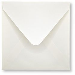 Envelop 14 x 14 cm Ivoor