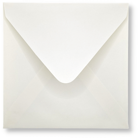 Envelop 14 x 14 cm Ivoor