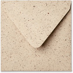 Umschlag Zirkular 14 x 14 cm Kakao