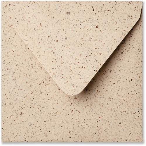 Umschlag Zirkular 14 x 14 cm Kakao