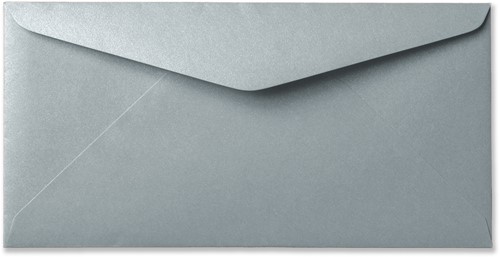 Umschlag Metallic 11 x 22 cm Silver Pearl