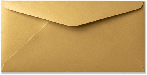 Umschlag Metallic 11 x 22 cm Gold Rush