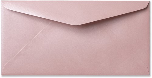 Umschlag Metallic 11 x 22 cm Rose
