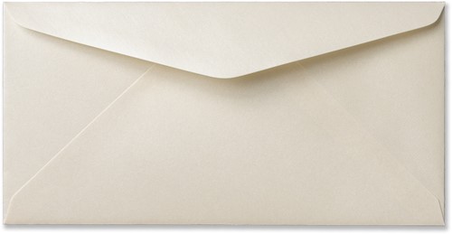 Umschlag Metallic 11 x 22 cm Cream