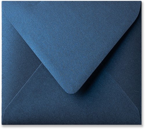 Umschlag Metallic 12,5 x 14 cm Midnight Blue