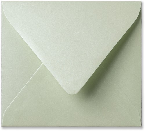 Umschlag Metallic 12,5 x 14 cm Mint