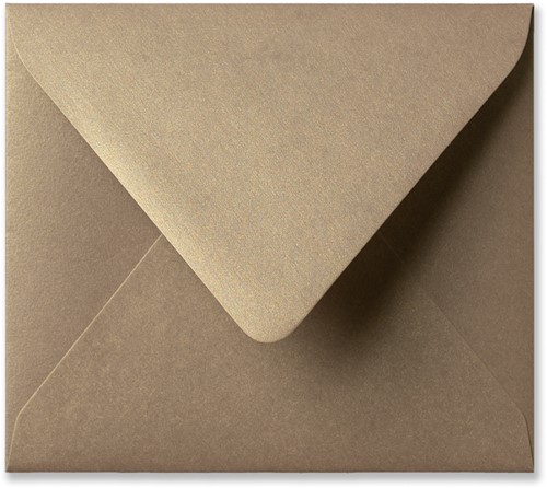 Umschlag Metallic 12,5 x 14 cm Champagne
