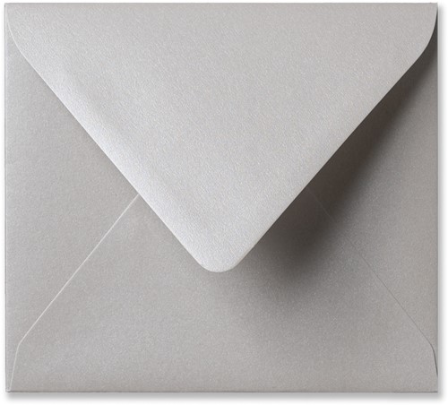 Umschlag Metallic 12,5 x 14 cm Platinum