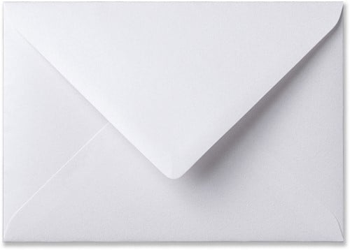 Umschlag Metallic 11 x 15,6 cm Extra White
