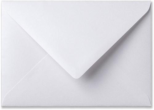 Umschlag Metallic 12 x 18 cm Extra White