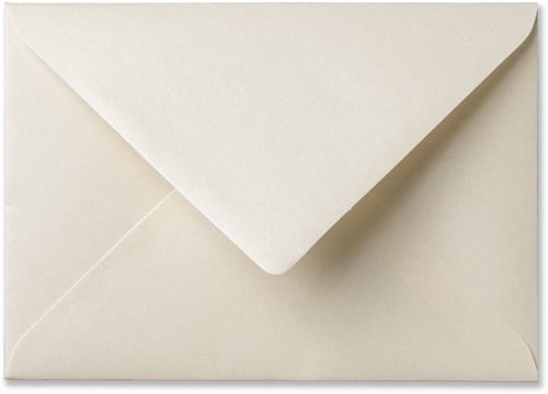 Umschlag Metallic 11 x 15,6 cm Cream