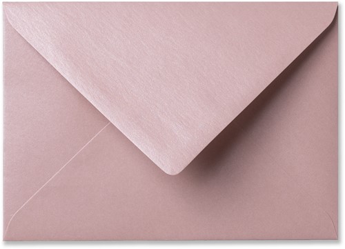 Umschlag Metallic 11 x 15,6 cm Rose