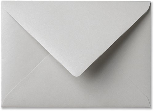Umschlag Metallic 11 x 15,6 cm Platinum
