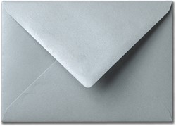 Umschlag Metallic 12 x 18 cm Silver Pearl