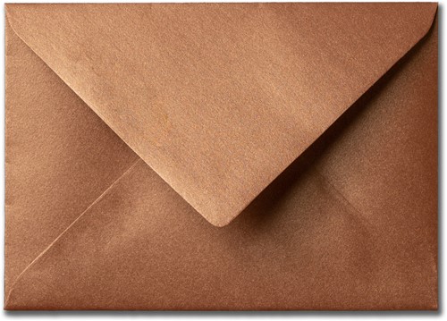 Umschlag Metallic 11 x 15,6 cm Bronze