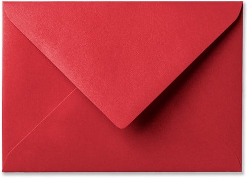 Umschlag Metallic 12 x 18 cm Rosso