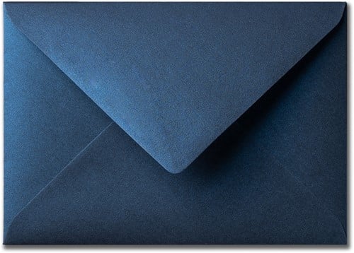 Umschlag Metallic 12,5 x 17,6 cm Midnight Blue