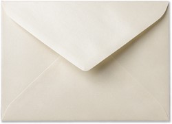 Umschlag Metallic 15,6 x 22 cm Cream