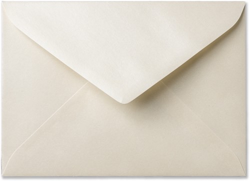 Umschlag Metallic 15,6 x 22 cm Cream