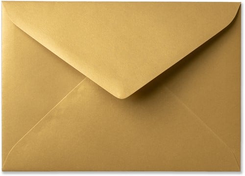 Umschlag Metallic 15,6 x 22 cm Gold Rush