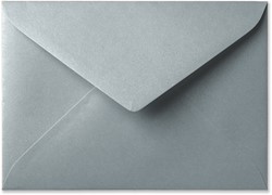 Umschlag Metallic 15,6 x 22 cm Silver Pearl