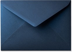 Umschlag Metallic 15,6 x 22 cm Midnight Blue