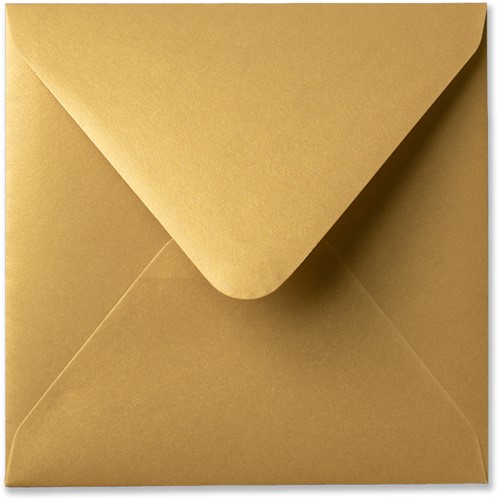 Umschlag Metallic 14 x 14 cm Gold Rush