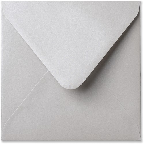 Umschlag Metallic 16 x 16 cm Platinum