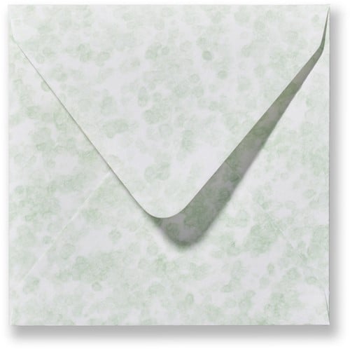 Envelop 14 x 14 cm Marmer Groen