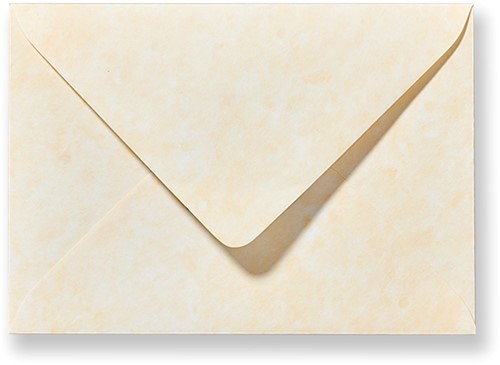 Envelop 12,5 x 17,6 cm Marmer Geel