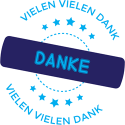 Aufkleber Danke 017