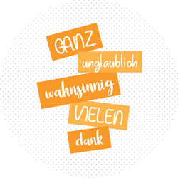 Aufkleber Danke 018