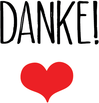 Aufkleber Danke 004
